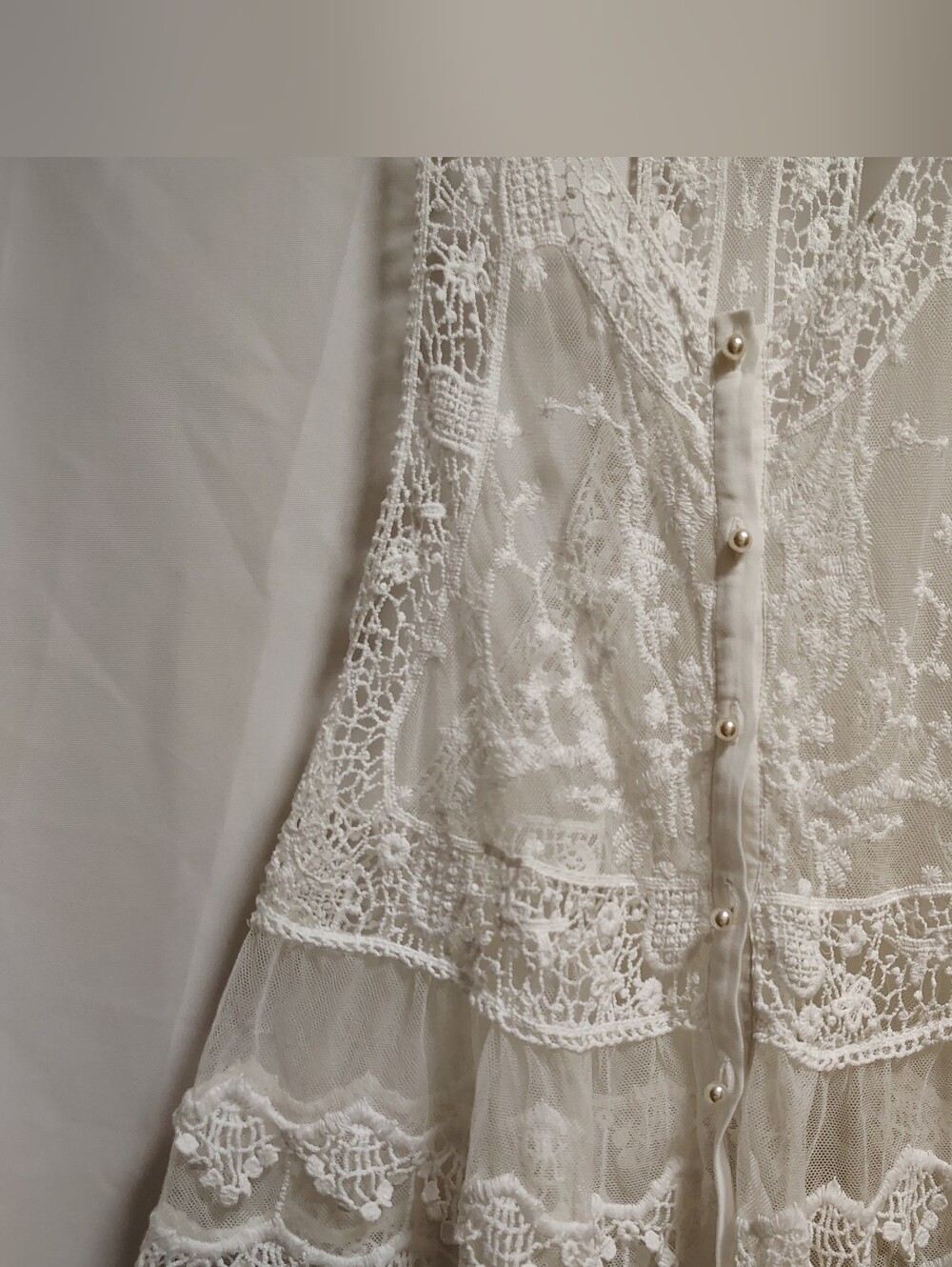 Venus White Knit Vest Blouse